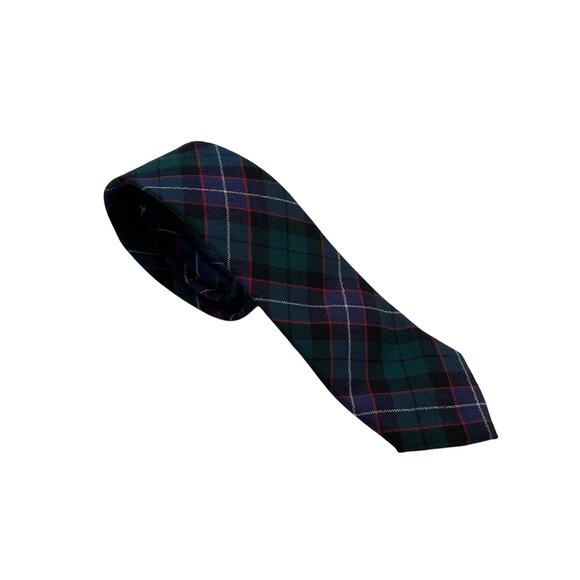 Ingles Buchan Tartan Wool Tie made in Scotland, 57" Long - Picture 5 of 7